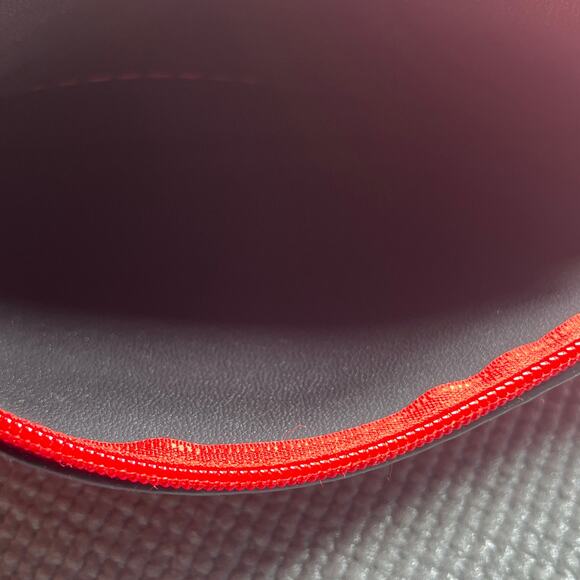 YSL Yves Saint Laurent Shoulder Bag Red Woven Leather Tassel Pockets - Picture 6 of 11